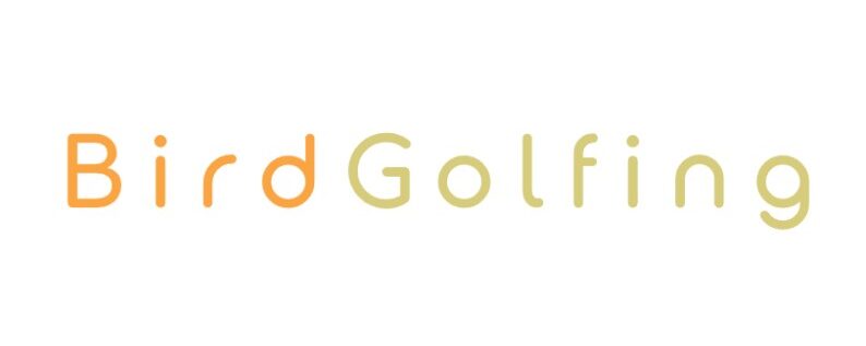 bird golfing logo large