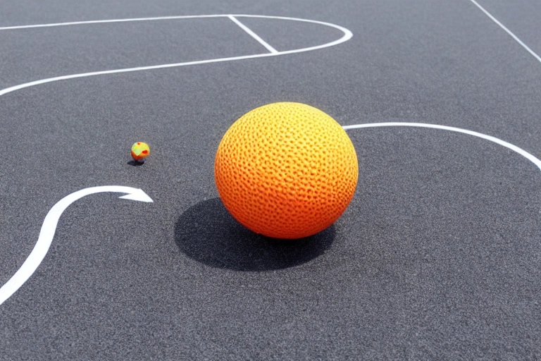 A ball is travelling in a straight line