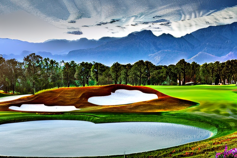 A beautiful golf course