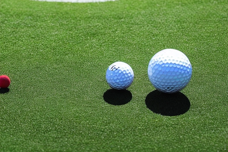 A golf ball that uses a tracking system to keep it in play.