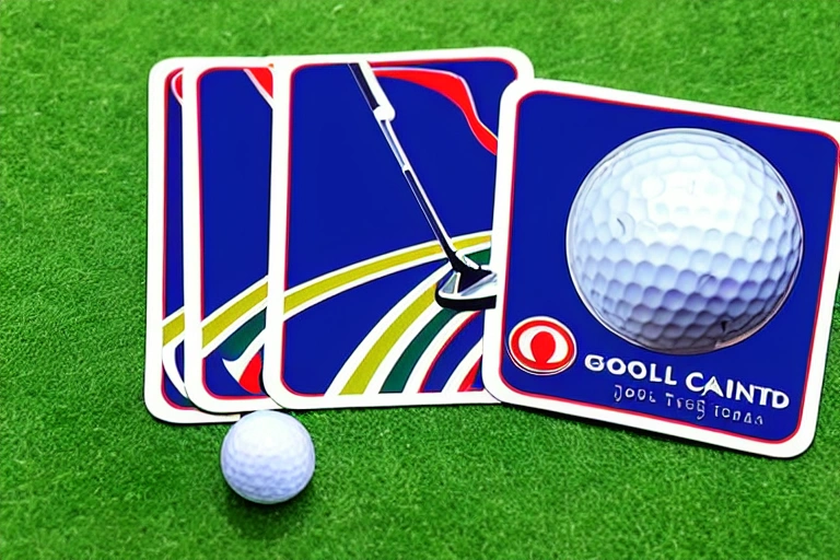 A golf card game with tips for improving your skills