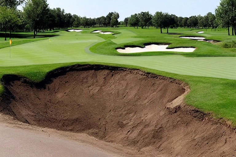 A hazard on the course is a potential challenge that must be considered in order to avoid it. Strate