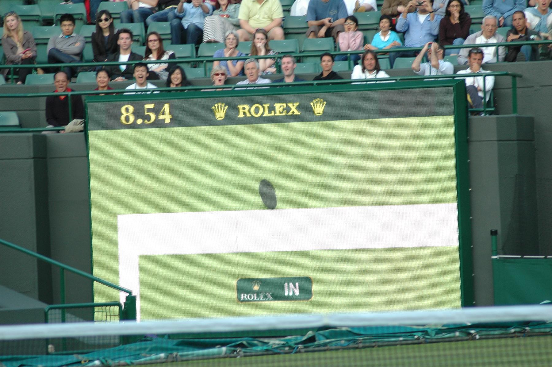 File:The decision of In or Out with the help of Technology at Wimbledon.jpg - Image of Technology, A