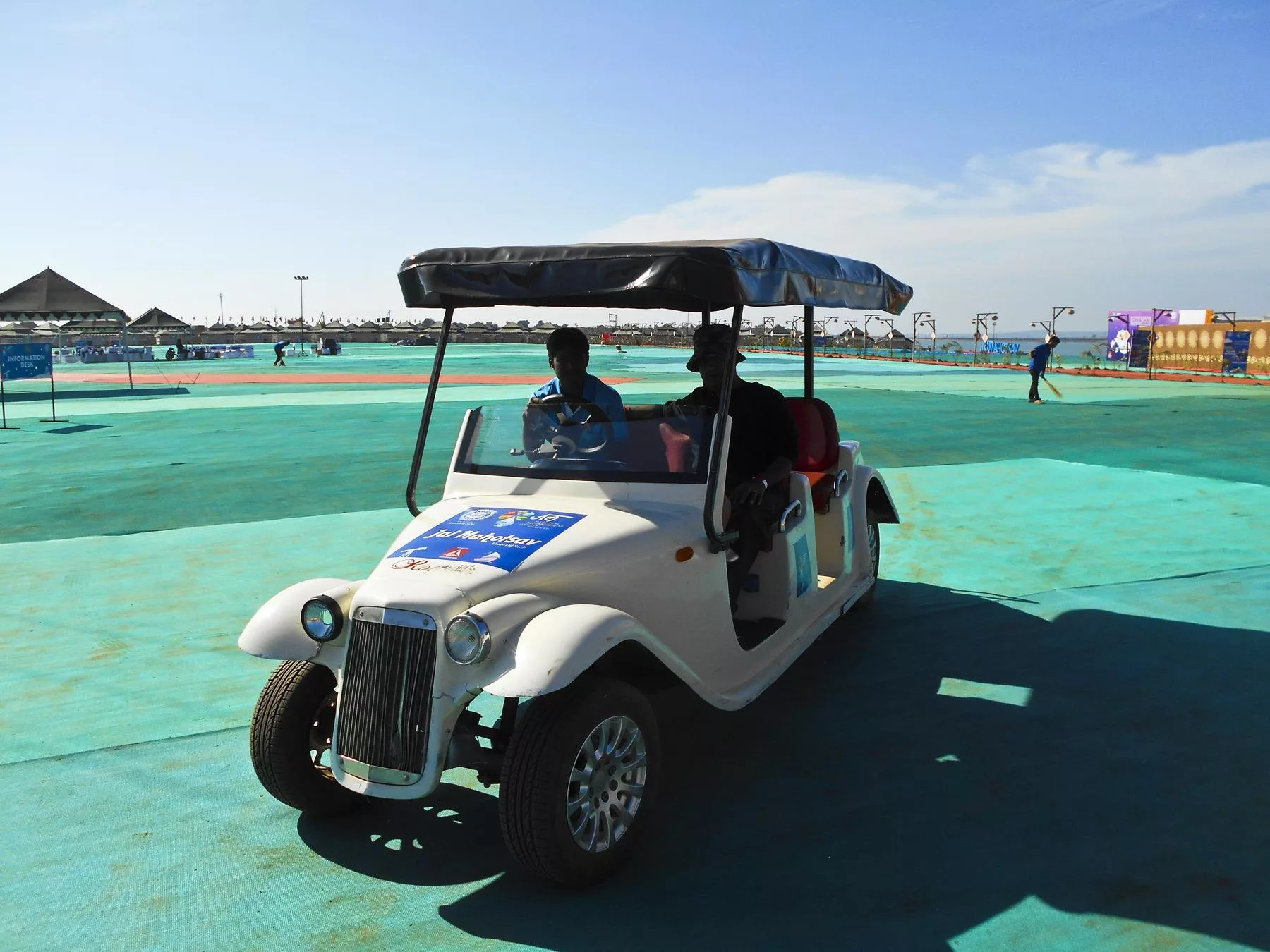 JalMahotsav in 2016-17 - Golf Cart - Image of Golf tourism, A panoramic view of a golf course with r