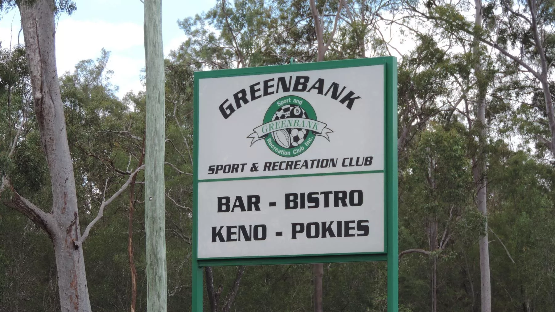Sign, Greenbank Sport & Recreation Club, 2014 - Image of Sports and Recreation, An image of Brian O'